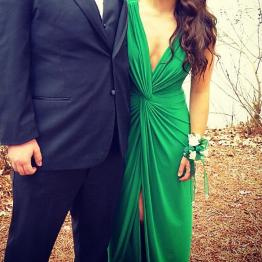 Green formal dress